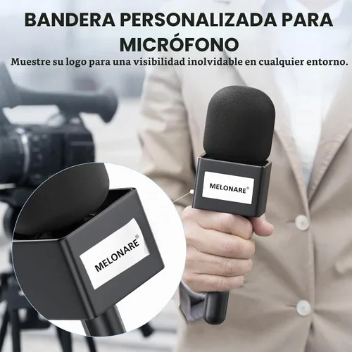 Vista 5 de MELONARE Soporte de micrófono de mano para micrófonos Lavalier inalámbricos