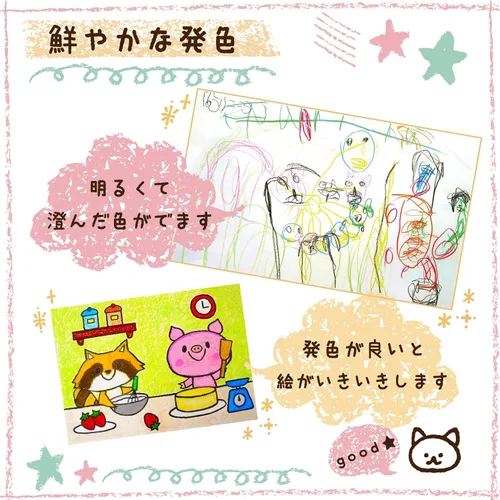 Vista 3 de Sakura 16 Color Crayon Rolling Thickly