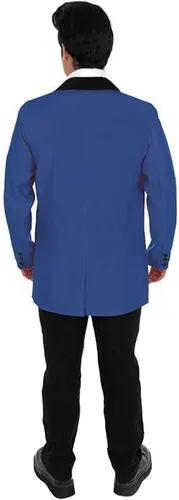 Vista 2 de fun shack Trajes de peluche azules de los años 50 para hombres, disfraz de peluche Rockabilly de los años 50, disfraz de peluche de los años 50