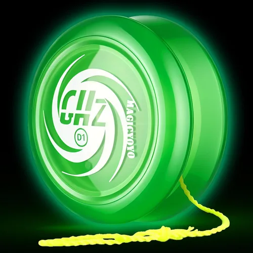 Vista 10 de Yoyo de Bucle con Respuesta para Niños Principiantes, Yo-yo Inicial 2A Loop Fácil de Jugar Trucos Básicos de Cuerda (D1 Azul)