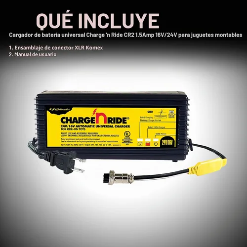Vista 4 de Cargador de batería universal de Schumacher Charge 'n Ride, 1.5 Amp 24 voltios