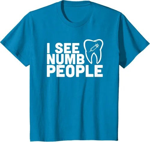 Vista 80 de I see Numb People - Camiseta de regalo para dentista dental, Negro, S
