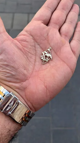 Vista 4 de Am Yisrael Chai Pendant "The People of Israel Live", Solid 14k Gold Jewish Pendant, Symbol Jewelry from Israel