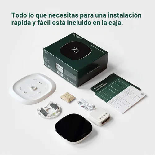 Vista 4 de ecobee Termostato inteligente mejorado, termostato Wifi programable
