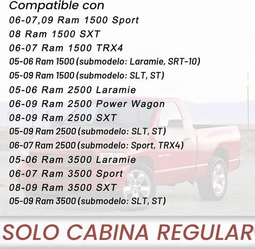 Vista 3 de Bisel para interruptor de ventana de puerta, parte delantera del lado del conductor y del pasajero compatible con Dodge Ram 1500 2500 3500 2005-2009