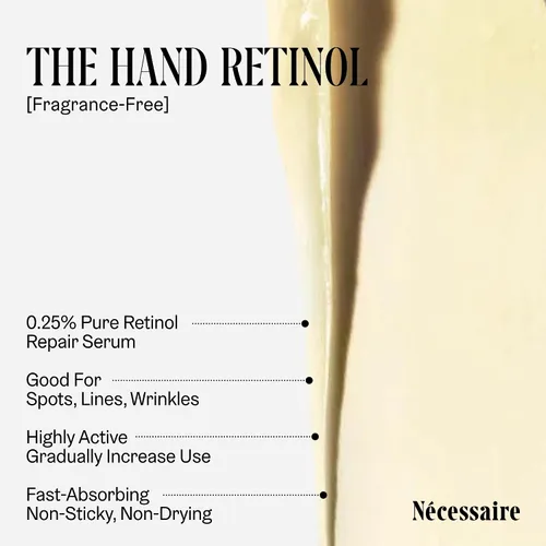 Vista 5 de Nécessaire The Hand Duo – El Set de Regalo de Vacaciones de Crema de Manos + Tratamiento de Manos con Retinol para Manos Secas – Humedad Diaria +