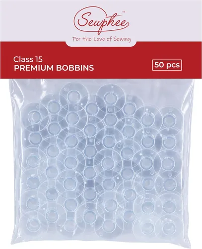 Vista 8 de 12 piezas de bobinas para máquina de coser - Bobina de clase premium 15 - Compatible con accesorios de máquina de coser Singer - Bobinas de plástico