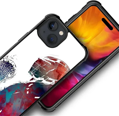 Vista 35 de Compatible con funda para iPhone 6 Plus/6s Plus,Bite Your Teeth Diseño de patrón asombroso, funda trasera dura de PC anti-arañazos y a prueba
