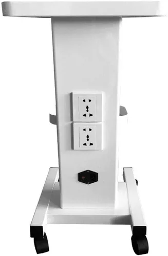 Vista 10 de Carrito de salón rodante - Carro móvil de aluminio con soporte para carritos rodantes médicos para cavitación ultrasónica, máquina RF, estante