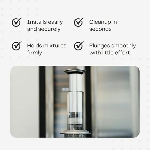 Vista 4 de Sello de émbolo de repuesto, compatible con cafetera y cafetera espresso AeroPress®