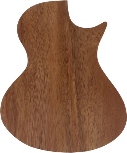 Vista 4 de Alcancía con forma de guitarra, madera maciza para decoración del hogar, vista clara, ideal para guardar regalos para el hogar