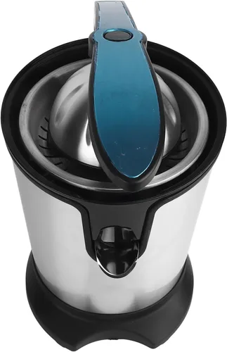 Vista 5 de Exprimidor eléctrico de cítricos, exprimidor de naranjas de acero inoxidable con asa, exprimidor de limón, potente exprimidor eléctrico de limón