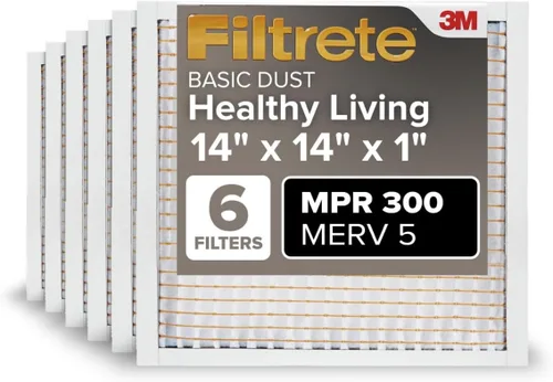 Vista 19 de Filtrete Filtro de aire de 10 x 20 x 1 pulgadas, MPR 300, MERV 5, plisado, 3 meses, 6 filtros para limpiar el aire del hogar, básico, para polvo, 1