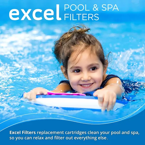 Vista 7 de XLS-706 Paquete de 4 filtros de repuesto para Pentair Clean Clear 520 y Waterway 525. También sustituye a Pentair R173578 y 178585, Unicel C-7472