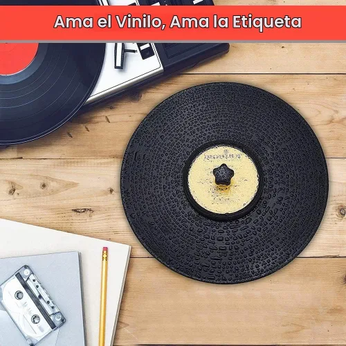 Vista 6 de Douk Audio Record Clean Label Saver Album LP Protector de limpieza de vinilo impermeable Cuidado de la abrazadera (negro)