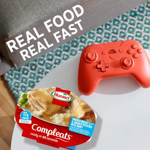 Vista 12 de HORMEL COMPLEATS Pechuga de pollo y puré de papas con bandeja para microondas, 10 onzas (paquete de 6) Calentar y comer, comidas en microondas