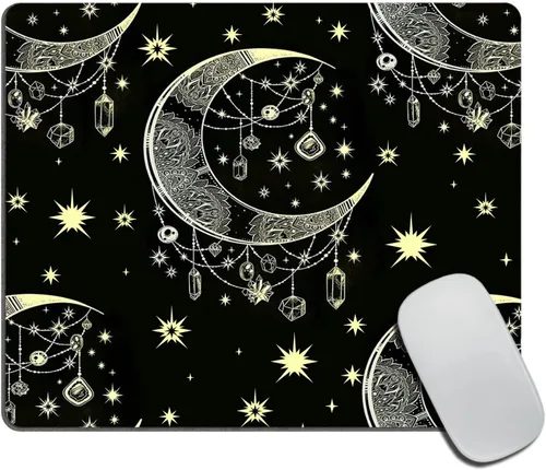 Vista 27 de Alfombrilla de mouse para mujer afroamericana, arte africano con cita para mujer, alfombrilla de mouse lavable con tela de licra, base de goma
