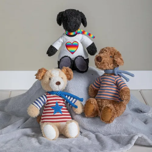 Vista 5 de Mary Meyer Juguete suave de peluche, 12 pulgadas, Asher Tails perro