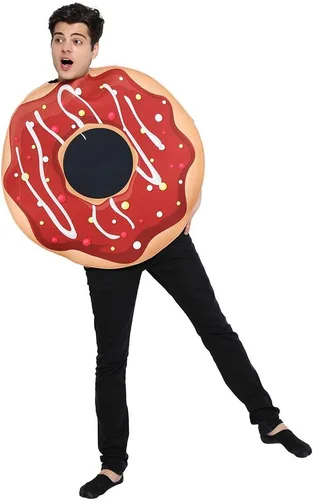 Vista 2 de EraSpooky Disfraz de dona para fiesta familiar para adultos Men