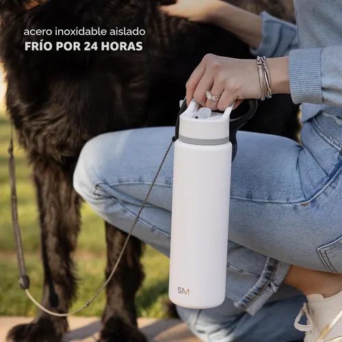 Vista 6 de Simple Modern Summit - Botella de agua con tapa con pajilla, vaso aislado de acero inoxidable a prueba de fugas de Disney de 30 onzas, regalos