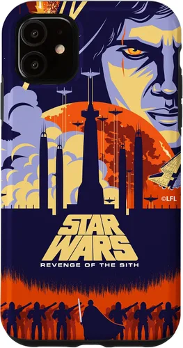 Vista 8 de Star Wars Funda con póster de película ilustrada La venganza de los Sith para iPhone 17