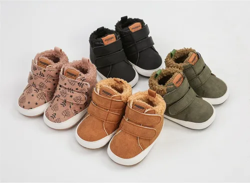 Vista 3 de Zapatos deportivos de lona antideslizantes para bebés y niños pequeños, zapatos de cuna para recién nacidos