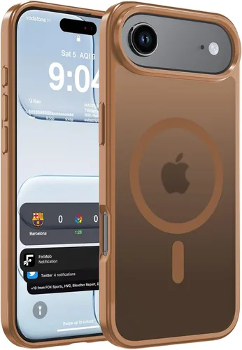 Vista 17 de WRJ Funda magnética mate para iPhone Air de 6.5 pulgadas, [compatible con Magsafe] [protección contra caídas de grado militar], delgada Negro