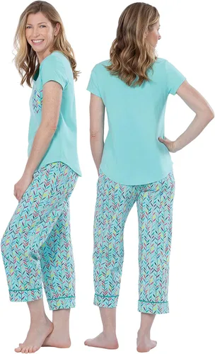 Vista 2 de PajamaGram Womens PJs Sets - Ladies Pajamas Capris 100% Cotton
