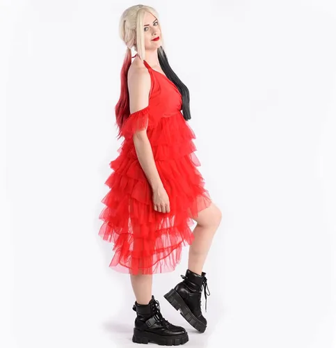 Vista 4 de Vestido Harley Suicida Rojo