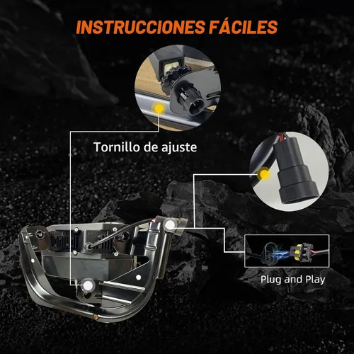 Vista 6 de Shocklight Luces antiniebla LED de repuesto para Dodge Ram 1500 2009-2012, Dodge Ram 2500 3500 2010-2018 Lámparas antiniebla izquierda y derecha