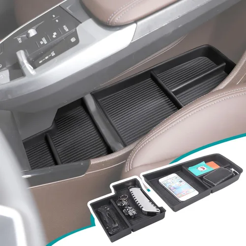 Vista 9 de Caja de almacenamiento para auto compatible con BMW X1 U11 2023 2024 2025 bandeja organizadora de consola inferior, caja de almacenamiento TPE