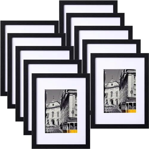 Vista 42 de eletecpro Juego de 5 marcos de fotos de 8 x 10 pulgadas, collage de fotos, decoración de pared, fotos de 5 x 7 con paspartú o de 8 x 10 pulgadas sin