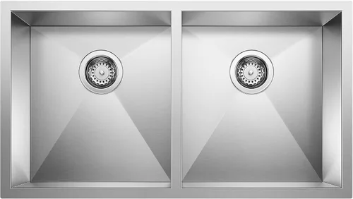 Vista 2 de BLANCO QUATRUS R0 443048 - Fregadero de cocina de acero inoxidable de 28 pulgadas