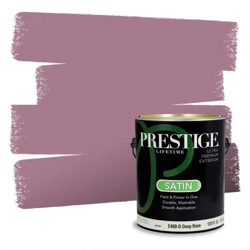 Vista 285 de Prestige Paints Pintura exterior e imprimación en uno, 1 galón, plano, coincidencia comparable de Valspar* Amber Rose*