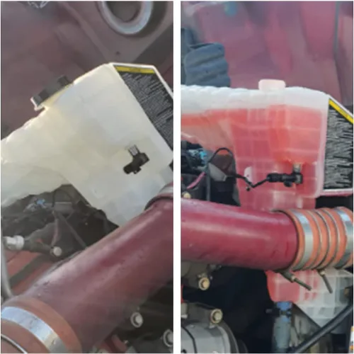Vista 8 de LOSTAR Tanque de depósito de refrigerante apto para 2013-2020 Peterbilt 579 Kenworth T880 DR104002 CP23700