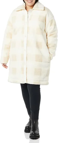 Vista 4 de Tienda Essentials Abrigo de sherpa de peluche de gran tamaño para mujer (anteriormente Goodthreads)