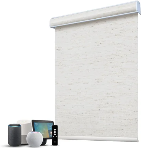 Vista 29 de SmartWings Persianas Motorizadas con Filtro de Luz, Compatible con Matter Thread Homekit Z-Wave Alexa Google, Persianas con 70% de Opacidad Safari