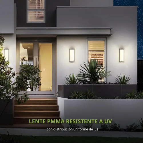 Vista 4 de ASD Luminaria LED de Montaje en Pared de 18 Pulgadas para Exteriores e Interiores - Aplique de Pared Moderno de Bronce Frotado con Aceite - 20W