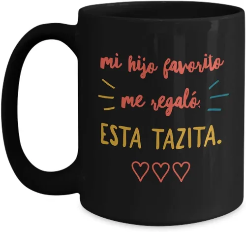 Vista 3 de Regalo para Mama Vaso, taza de café divertidas, tazas personalizadas, taza de café inspiradoras, taza con mensajes positivos. Blanco