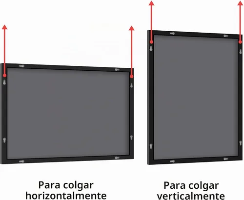 Vista 8 de KOCUUY Espejo de baño negro, espejo rectangular de 24 x 18 pulgadas para sobre el fregadero, espejo de pared decorativo moderno para dormitorio