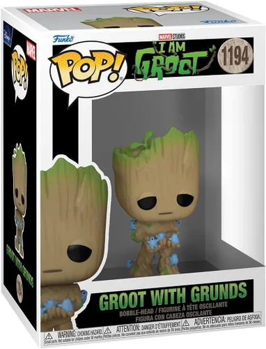 Vista 2 de Funko Pop! Marvel: Guardians of the Galaxy - Groot with Grunds - Groot with Grunds - Figura de vinilo coleccionable - Idea de regalo - Producto