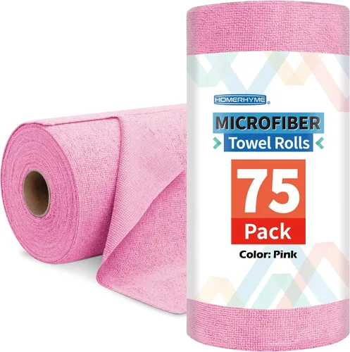 Vista 29 de Toallas de microfibra para automóviles, paquete de 24 paños de limpieza de microfibra, toallas de limpieza de 11.5 x 11.5 pulgadas, absorbentes a