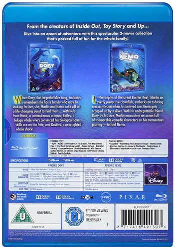 Vista 2 de Finding Dory Finding Nemo Double Pack Region Free
