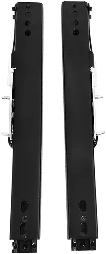 Vista 3 de IKON MOTORSPORTS Asientos de carreras doble deslizante, kit de pista ajustable universal de 16 pulgadas con cerradura de acero