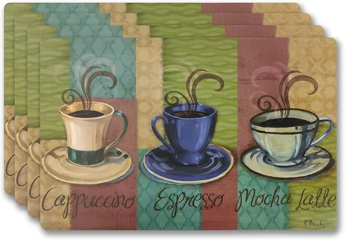 Vista 6 de Popular Home - Juego de 4 manteles individuales duraderos
