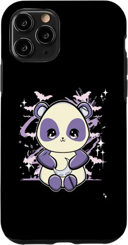 Vista 10 de Funda gótica pastel pastel con panda para iPhone 15
