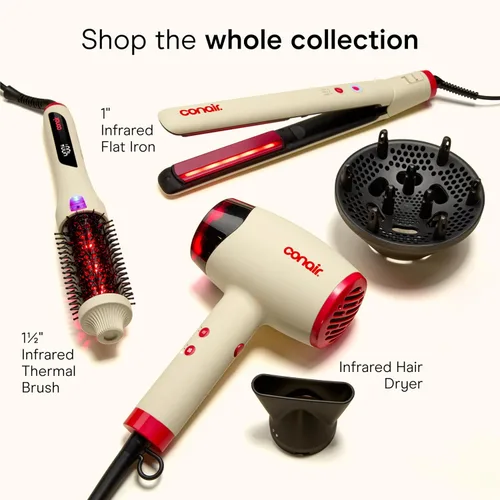 Vista 9 de Conair InfinitiPRO - Plancha plana para el cabello con infrarrojos Blanco