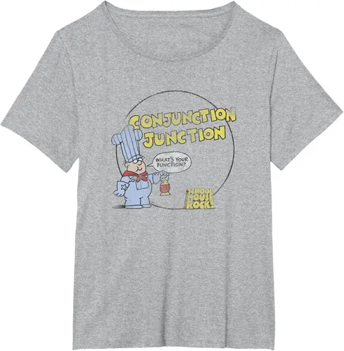 Vista 23 de Schoolhouse Rock Conjunction Junction Conductor Retro TV Camiseta Asfalto