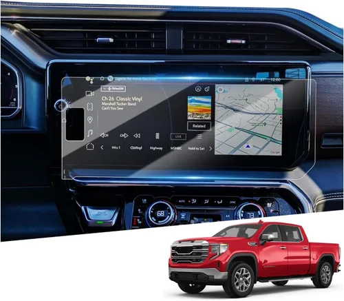 Vista 11 de YEE PIN Protector de pantalla GMC Elevation de 12.3 pulgadas 2022 GMC Sierra Accesorios, 2022 GMC Sierra 1500 SLE 2022 Protector de pantalla de 12.3