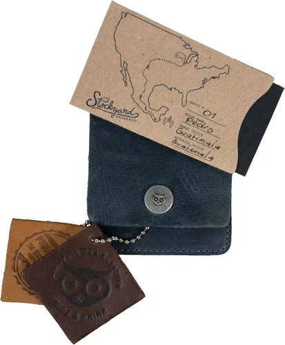 Vista 14 de Hide & Drink, Cartera vertical con bolsillo frontal con ranura para tarjetas, almacenamiento compacto para billetes, tarjetero, cuero de grano